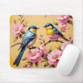Farbenfrohe Schwangvögel Mousepad (Mit Mouse)