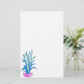 Farbenfrohe Schwänze 2 Stockwerke Briefpapier (Stehend Vorderseite)