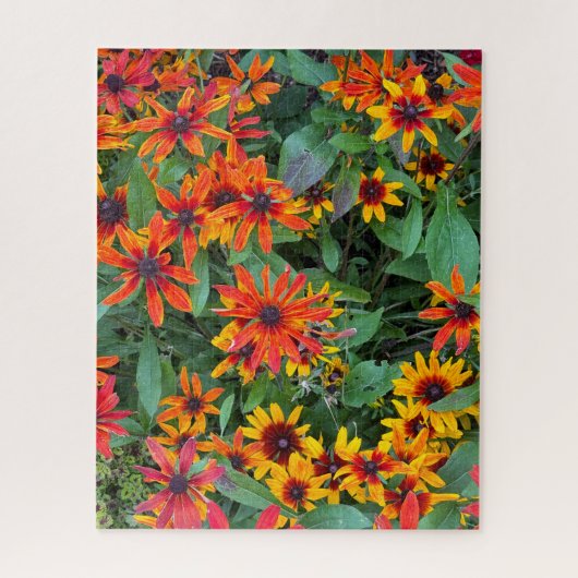 Farbenfrohe Schwarz-mit Augen Susans in Vermont Puzzle (Vertikal)