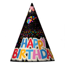 farbenfrohe schwarze Geburtstagsfeier