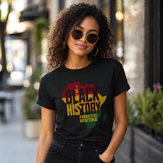 Farbenfrohe Schwarze Geschichte T-Shirt