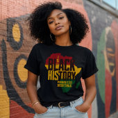 Farbenfrohe Schwarze Geschichte T-Shirt