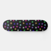 Farbenfrohe Schwarze Jacke Skateboard (Horizontal)
