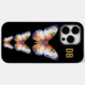 Farbenfrohe Schwarze Schmetterlingsmarine Case-Mate iPhone Hülle (Rückseite (Horizontal))