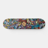 Farbenfrohe schwarze Schwarz-Monogramm-Skateboard Skateboard (Horizontal)