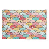 Farbenfrohe Schweine Funny und Niedliches Muster Kissenbezug (Rückseite)