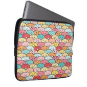 Farbenfrohe Schweine Funny und Niedliches Muster Laptopschutzhülle (Vorne Rechts)