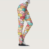 Farbenfrohe Schweine Funny und Niedliches Muster Leggings (Rechts)