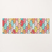 Farbenfrohe Schweine Funny und Niedliches Muster Yogamatte (Rückseite (Horizontal))