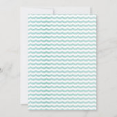 Farbenfrohe Schwimmbad Party Tauchen in 5. Geburts Einladung (Rückseite)