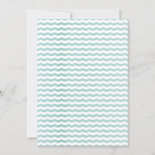 Farbenfrohe Schwimmbad Party Tauchen in 5. Geburts Einladung (Rückseite)