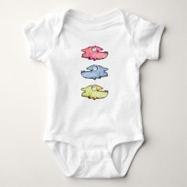 Farbenfrohe Schwimmfische Baby Strampler