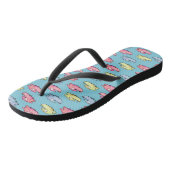 Farbenfrohe Schwimmfische Badesandalen (Schrägansicht)