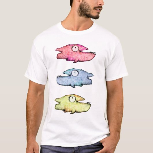 Farbenfrohe Schwimmfische T-Shirt (Vorderseite)