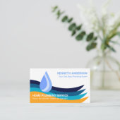 Farbenfrohe Schwimmwasserschichten Rohrformplatte Visitenkarte (Stehend Vorderseite)