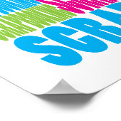 Farbenfrohe Scrapbooking Poster (Ecke)