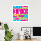 Farbenfrohe Scrapbooking Poster (Heimbüro)