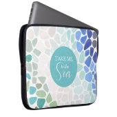 Farbenfrohe Sea Glass Electronics Bag Laptopschutzhülle (Vorne Rechts)