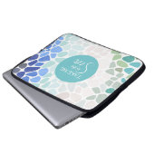Farbenfrohe Sea Glass Electronics Bag Laptopschutzhülle (Vorne Knopf)