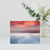 Farbenfrohe Sea Ice Reflektion Postkarte (Stehend Vorderseite)