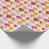 Farbenfrohe Seashells Nausea Beach Summer Geschenkpapier (Ecke)