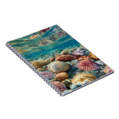 Farbenfrohe Seashells Underwater Ocean Notebook Notizblock (Rechte Seite)