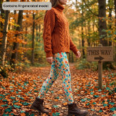 Farbenfrohe Sechseck-Mosaik-Leggings Leggings
