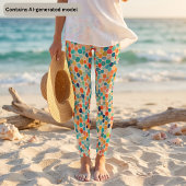 Farbenfrohe Sechseck-Mosaik-Leggings Leggings