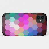 Farbenfrohe sechseckige Grafik Case-Mate iPhone Hülle (Rückseite (Horizontal))
