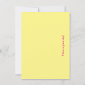 Farbenfrohe, seelenfrohe Sonne - Flachbildschirm Dankeskarte (Rückseite)