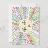 Farbenfrohe, seelenfrohe Sonne - Flachbildschirm Dankeskarte (Vorderseite)