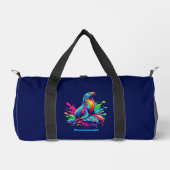 Farbenfrohe Seelenschneedecke Duffle Bag (Vorderseite)