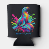 Farbenfrohe Seelenspalte Dosenkühler (Rückseite)