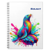 Farbenfrohe Seelenspalte Notizblock (Vorderseite)