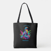 Farbenfrohe Seelenspalte Tasche (Rückseite)