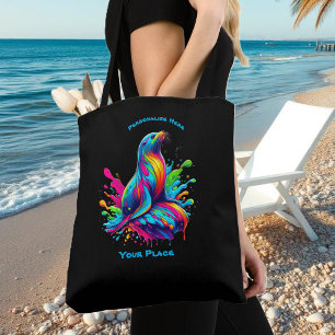 Farbenfrohe Seelenspalte Tasche