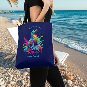 Farbenfrohe Seelenspalte Tasche