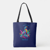 Farbenfrohe Seelenspalte Tasche (Rückseite)