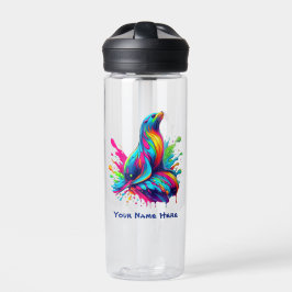 Farbenfrohe Seelenspalte Trinkflasche