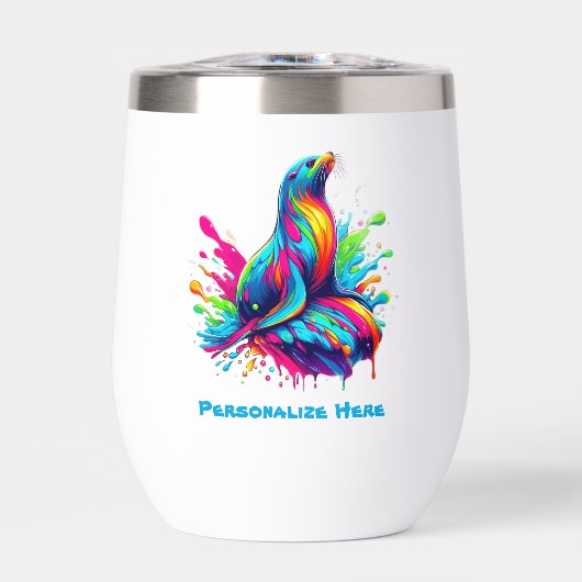 Farbenfrohe Seelöwe (Vorderseite)