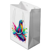 Farbenfrohe Seelöwe Mittlere Geschenktüte (Rückseite Schrägansicht)