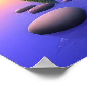 Farbenfrohe Seen Poster (Matte) (Ecke)