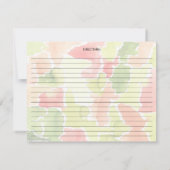 Farbenfrohe Seepferd Ozean Familien Rezeptionskart (Rückseite)