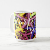 Farbenfrohe Seepferde Kaffeetasse (Vorderseite Links)