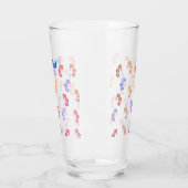 Farbenfrohe Seepferde Muster Glas (Links)