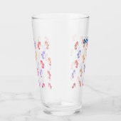 Farbenfrohe Seepferde Muster Glas (Rechts)