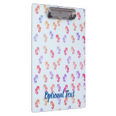 Farbenfrohe Seepferde Muster Klemmbrett (Rechts)