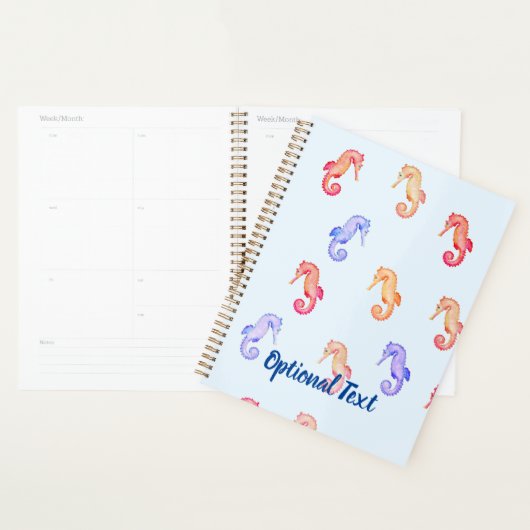Farbenfrohe Seepferde Muster Planer (Anzeige)