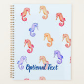 Farbenfrohe Seepferde Muster Planer (Vorderseite)