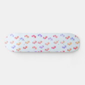 Farbenfrohe Seepferde Muster Skateboard (Horizontal)